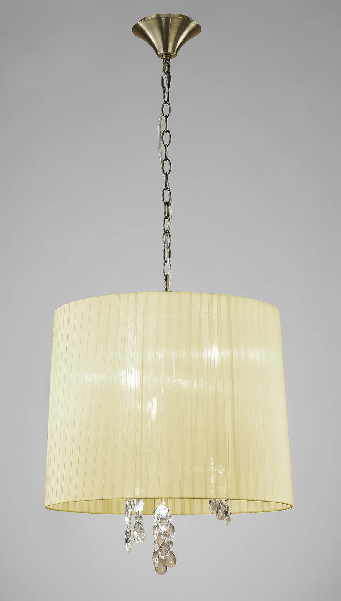 Tiffany Antique Brass-Cream Crystal Ceiling Lights Mantra Shaded Crystal Fittings Tiffany Antique Brass-Cream Crystal Ceiling Lights Mantra Shaded Crystal Fittings